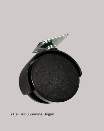 4 cm Kilitsiz Tekerlek Ayak Seti Zemin Koruyucu