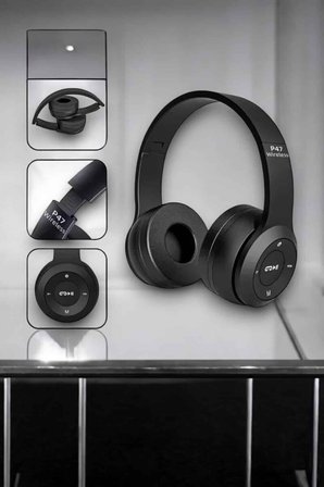 Kulak Üstü TF Kart ve AUX Destekli Ergonomik Bluetooth Kulaklık