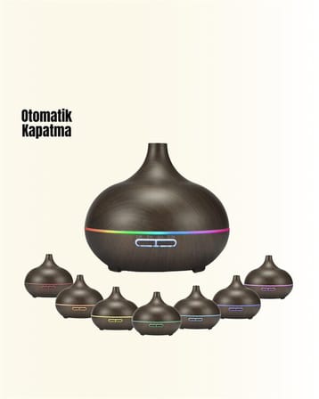 550 ml Kapasiteli Ultrasonik Difüzör – Yağsız Nemlendirici Kullanımıyla Uyum