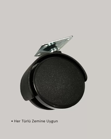 Kilitsiz Mini Tekerlek Ayak 4 cm 4’lü Set Kolay Montaj