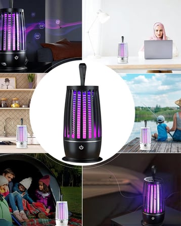 Elektrikli Sinek Öldürücü Lamba UV Mor Işık Geniş Alan Etkili Sessiz Çalış