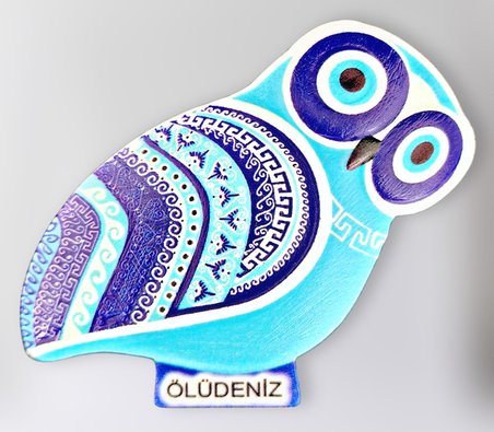 ÖLÜDENİZ Polyester Kabartmalı Magnet 5,5 x 9 cm  Dekoratif Hediyelik Buzdolabı Süsü (kod:1621)
