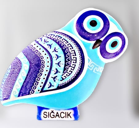 SIĞACIK Polyester Kabartmalı Magnet 5,5 x 9 cm  Dekoratif Hediyelik Buzdolabı Süsü (kod:1625)