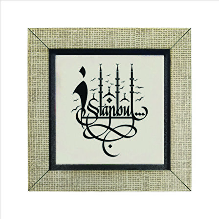 “ İstanbul ” Baskılı MDF  Magnet(KH-217)Buzdolabı Süsü