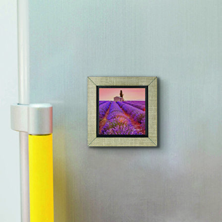 Fransa Görseli Baskılı MDF  Magnet(KRG-010)Buzdolabı Süsü