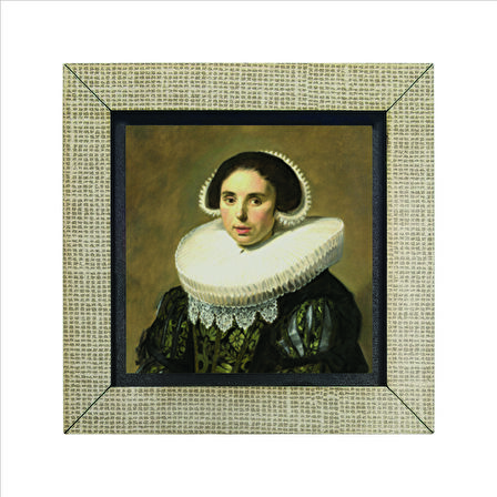 Bir Kadın Portresi (Frans Hals, 1630) Baskılı MDF  Magnet(KRG-133)Buzdolabı Süsü