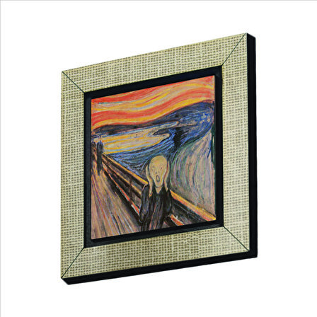 Çığlık (Edvard Munch, 1893) Baskılı MDF  Magnet(KRG-168)