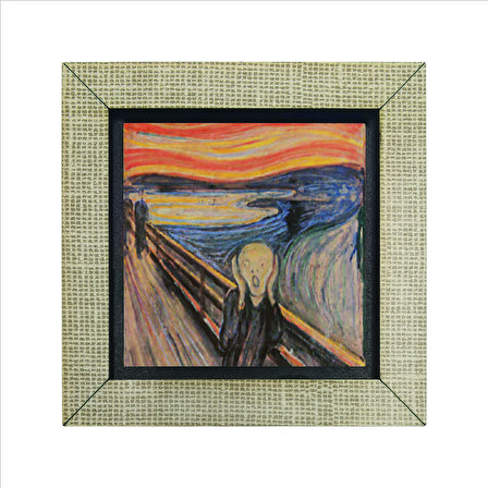 Çığlık (Edvard Munch, 1893) Baskılı MDF  Magnet(KRG-168)
