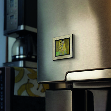 Öpücük (Gustav Klimt, 1907) Baskılı MDF  Magnet(KRG-169)