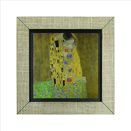 Öpücük (Gustav Klimt, 1907) Baskılı MDF  Magnet(KRG-169)