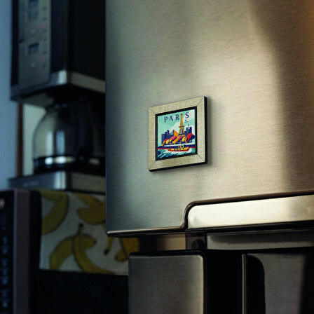Paris Baskılı MDF  Magnet(KRG-002)Buzdolabı Süsü