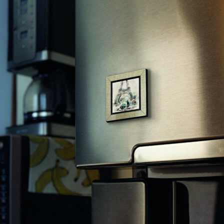 Eyfel Kulesi Baskılı MDF  Magnet(KRG-003)Buzdolabı Süsü