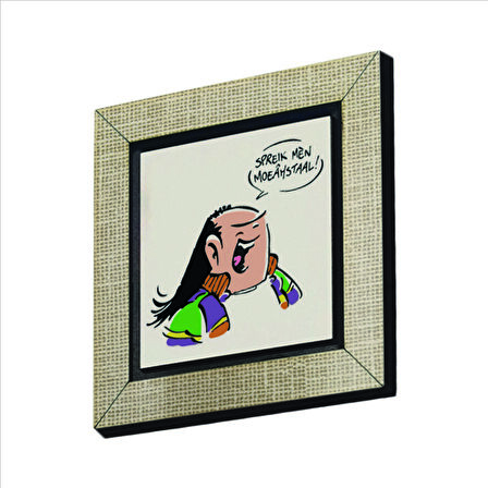 Haagse Harry (Hollanda Çizgiroman Karakteri) Baskılı MDF  Magnet(KRG-043)Buzdolabı Süsü