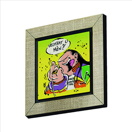 Haagse Harry (Hollanda Çizgiroman Karakteri) Baskılı MDF  Magnet(KRG-044)Buzdolabı Süsü