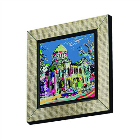 Ukrayna Görseli Baskılı MDF  Magnet(KRG-066)Buzdolabı Süsü