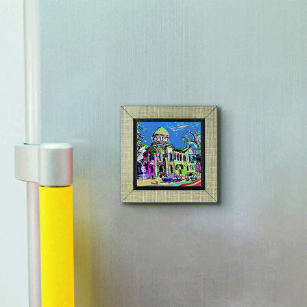 Ukrayna Görseli Baskılı MDF  Magnet(KRG-066)Buzdolabı Süsü