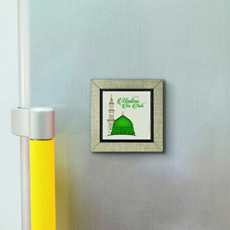 Mescid-i Nebevi  Baskılı MDF  Magnet(KRG-080)Buzdolabı Süsü
