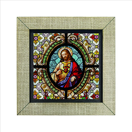 Hz. İsa Görseli Baskılı MDF  Magnet(KRG-096)Buzdolabı Süsü