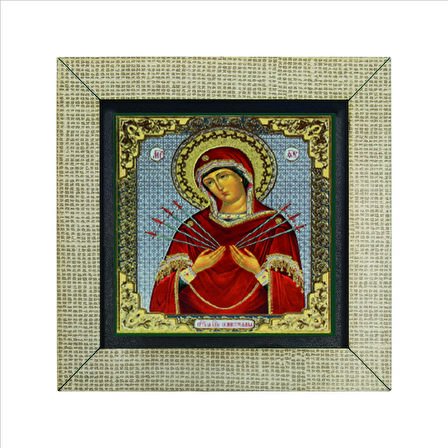 Meryem Görseli Baskılı MDF  Magnet(KRG-099)Buzdolabı Süsü
