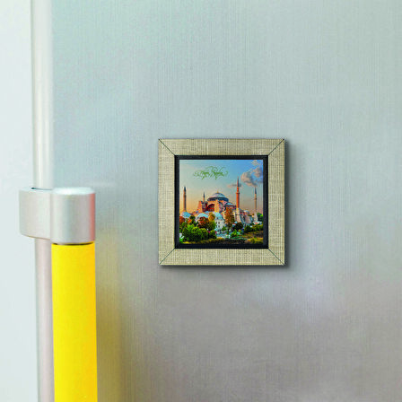 Ayasofya Baskılı MDF  Magnet(KRT-001)Buzdolabı Süsü