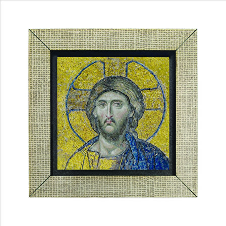 Ayasofya Hz. İsa Mozaiği Baskılı MDF  Magnet(KRT-010)Buzdolabı Süsü