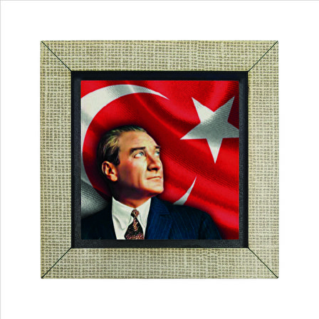 Atatürk Baskılı MDF  Magnet(KRT-100)Buzdolabı Süsü