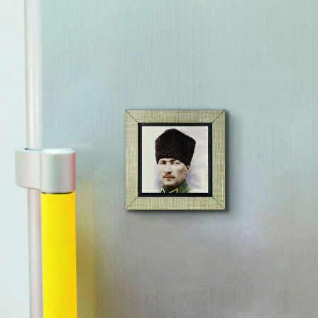 Atatürk Baskılı MDF  Magnet(KRT-103)Buzdolabı Süsü