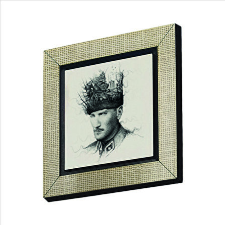 Atatürk Baskılı MDF  Magnet(KRT-106)Buzdolabı Süsü