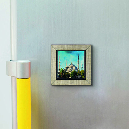 Sultanahmet Camii  Baskılı MDF  Magnet(KRT-013)Buzdolabı Süsü