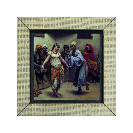 Kahire’de Kafe’de Dans (Jacques Baugnies) Baskılı MDF  Magnet(KRT-138)Buzdolabı Süsü