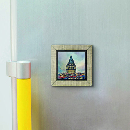 Galata Kulesi  Baskılı MDF  Magnet(KRT-020)