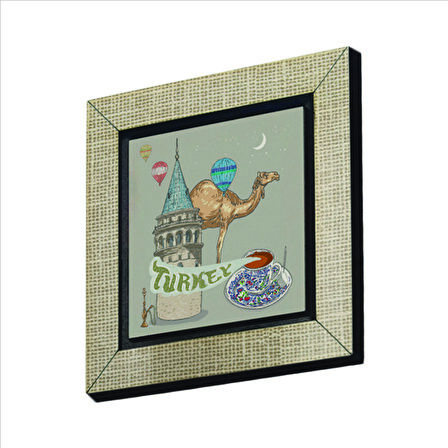 Galata Kulesi  Baskılı MDF  Magnet(KRT-026)