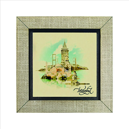 İstanbul Sembolik Yerler Baskılı MDF  Magnet(KRT-027)
