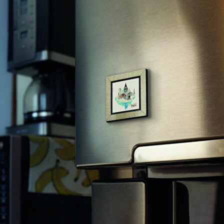 İstanbul Sembolik Yerler Baskılı MDF  Magnet(KRT-029)