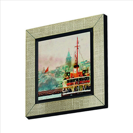 İstanbul Vapur Baskılı MDF  Magnet(KRT-033)