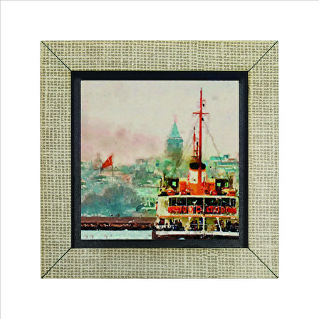 İstanbul Vapur Baskılı MDF  Magnet(KRT-033)