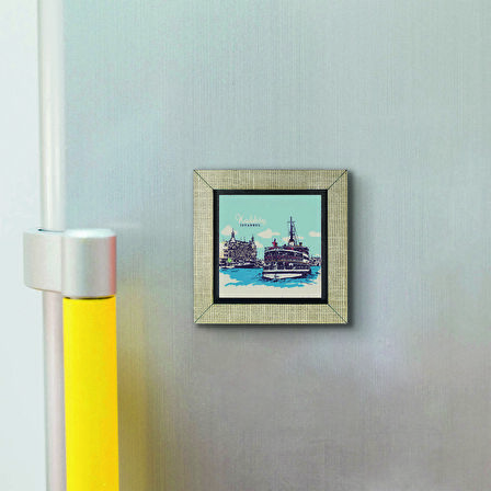 Kadıköy Vapuru Baskılı MDF  Magnet(KRT-035)
