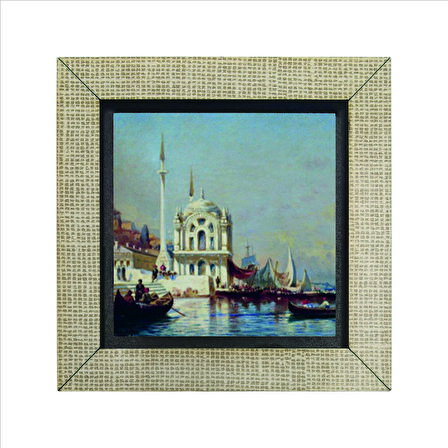 Ortaköy Camii (A. P. Bogolyubov, 1860’lar) Baskılı MDF  Magnet(KRT-038)