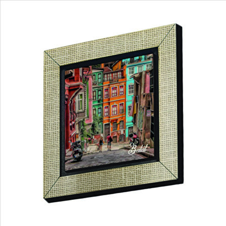 İstanbul-Balat  Baskılı MDF  Magnet(KRT-054)