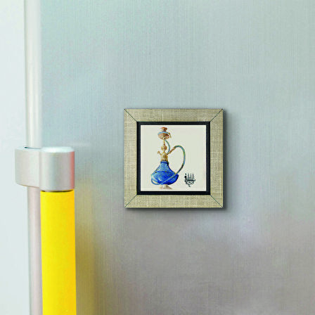 İstanbul Nargile Baskılı MDF  Magnet(KRT-058)Buzdolabı Süsü