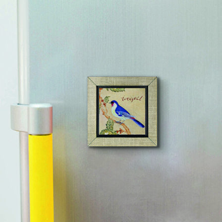 İstanbul Kuşu  Baskılı MDF  Magnet(KRT-068)