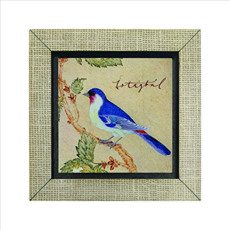 İstanbul Kuşu  Baskılı MDF  Magnet(KRT-068)