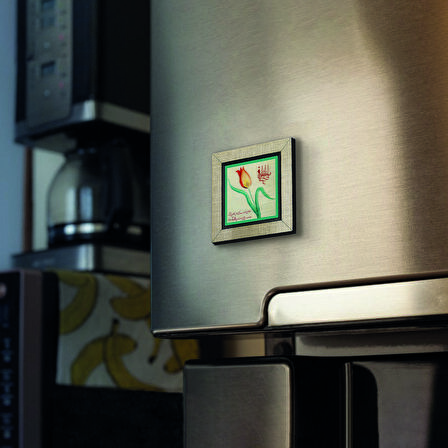 Mevlevi Lale Baskılı MDF  Magnet(KRT-070)Buzdolabı Süsü