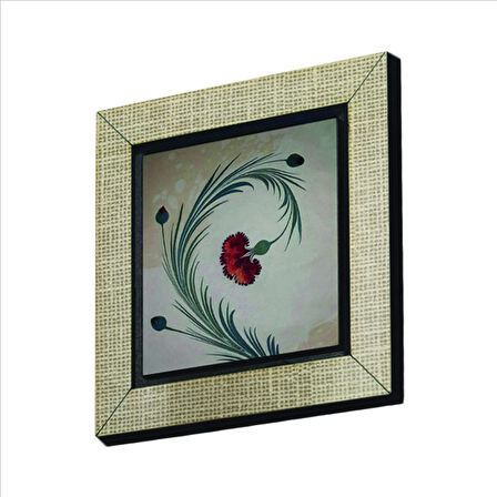 Karanfil Ebrusu Baskılı MDF  Magnet(KRT-071)