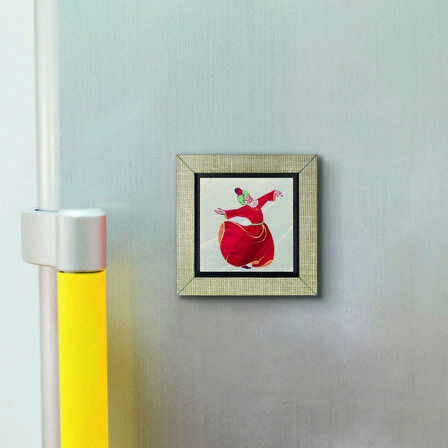 Semazen  Baskılı MDF  Magnet(KRT-079)Buzdolabı Süsü