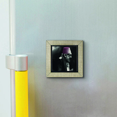 2. Abdülhamid Baskılı MDF  Magnet(KRT-097)Buzdolabı Süsü