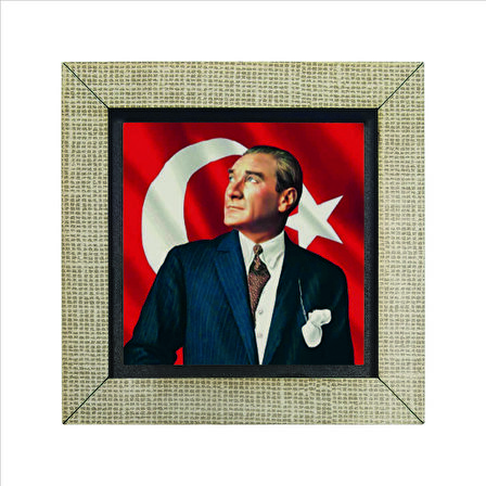 Atatürk Baskılı MDF  Magnet(KRT-099)Buzdolabı Süsü