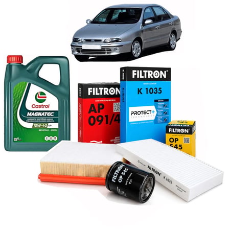 FİAT MAREA 1.6 16V YAĞ BAKIM SETİ FİLTRON MARKA FİLTRELER VE MAGNATEC 10W 40 MOTOR YAĞI