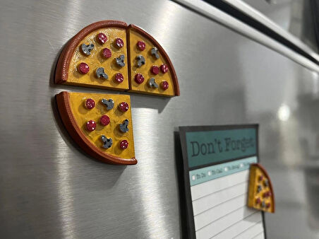 4 Dilim Pizza Magnet