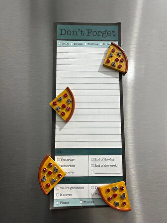 4 Dilim Pizza Magnet